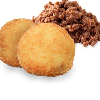 BOMBA rellena de carne. Sin gluten