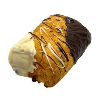 Napolitana duo con chocolate blanca y leche