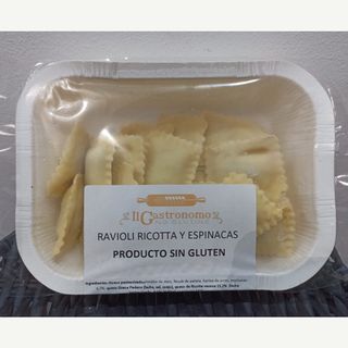 Pasta Rellena Ricotta y Espinacas artesana Italiana Sin gluten 250gr