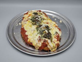 Milanesa Bolo Y Pesto