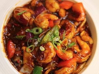 50.Langostinos en salsa de Kung Pao