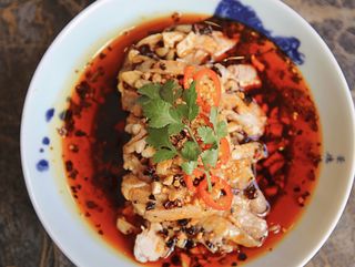 7.Pollo al estilo Sichuan con salsa picante