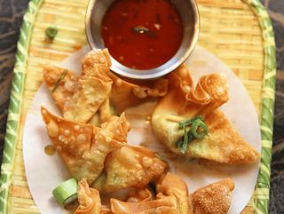 10.Wonton relleno de carne crujiente