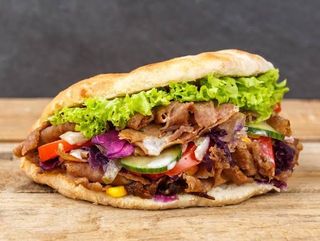 Kebab Doble Con Queso