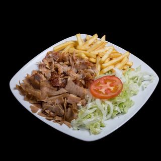Plato Kebab Carne Y Pollo