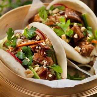 Pan Bao de Langostinos con Curry