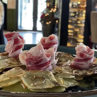 Alcachofas confitadas y a la plancha