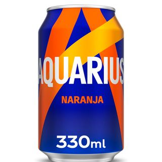 Aquarius de naranja lata 330 ml.