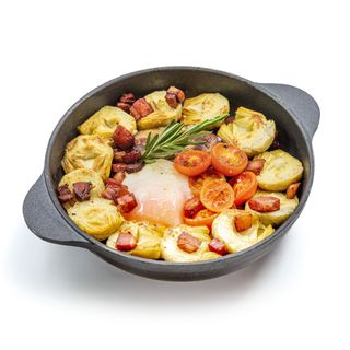 Cazoleta De Alcachofas Y Foie De Pato