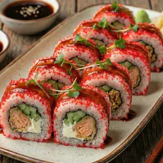 SALMON TEMPURA ROLL