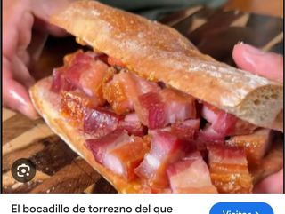 Bocadillo torreznos