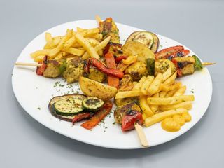 Brochetas de pollo