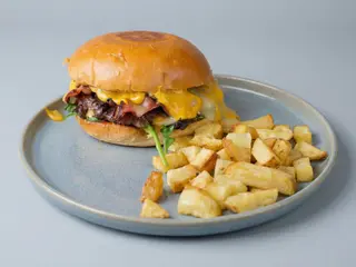 Burger Curry y Mango 2 x Carne Smash De Vaca MADURADA 180Gr.