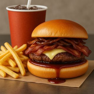 Menú Hamburguesa De Bacon BBQ