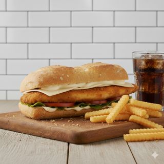 Menú Bocadillo De Pechuga Empanada 