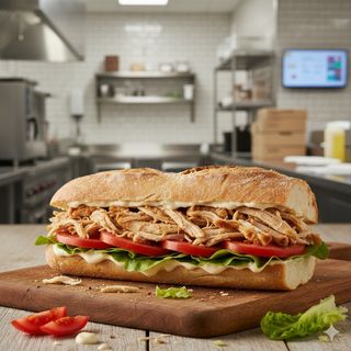 Bocadillo Entero De Pollo Vegetal (Ración)