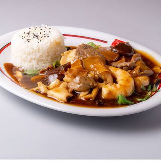 Arroz Blanco Frito Con Salsa Tres Delicias