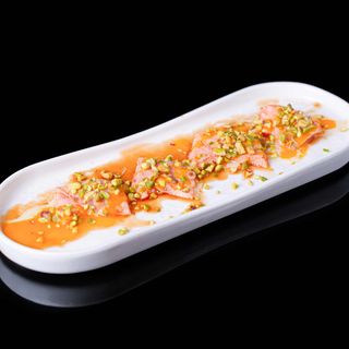 135.carpaccio salmón flameado 8u