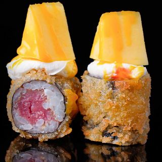 211.Tempura Maki De atún i mango (8 Uds.)