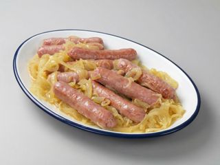 Salchichas al vino para 1-2 personas (600gr aprox.)