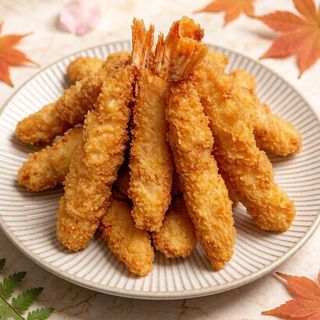 Tempura Mix de Verduras y Gambas con salsa