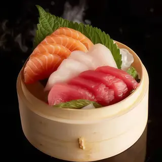22B- Sashimi Salmón, Atún y Pez mantequilla