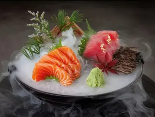 22C- Sashimi salmón y atún
