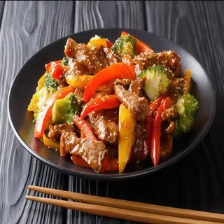 82- Ternera y verduras con salsa teriyaki 