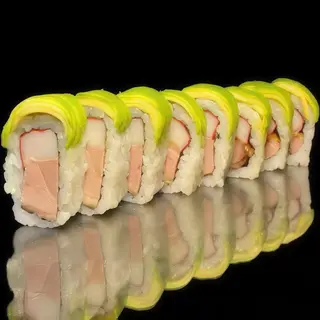 56. Dragón Roll Pato Aguacate Surimi Vegetales Y Salsa Agridulce