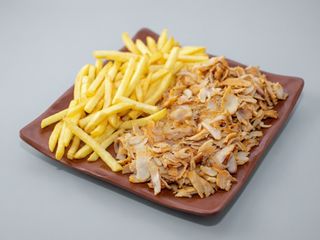 Plato Mix Solo Carne con Queso y patatas 