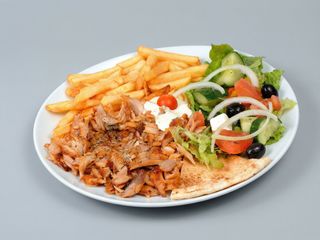 Plato Kebab Con Arroz