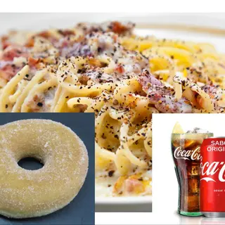 PASTA + POSTRE + BEBIDA