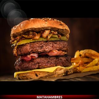 Burger de ternera doble + patatas fritas