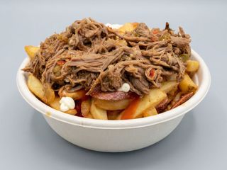SalchiPapas con Carne Mechada