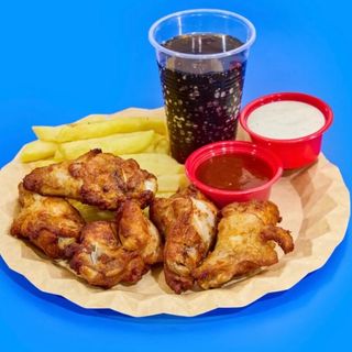 Menu alitas de pollo