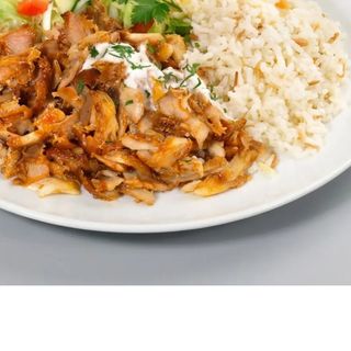 Arroz con carne mediano