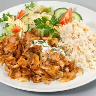 Menu Arroz con carne mediano