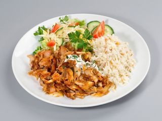 Menú Plato Kebab Con Arroz