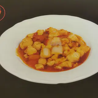 221. pollo en salsa picante