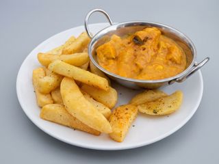 Pollo Korma Con Arroz Y Papas