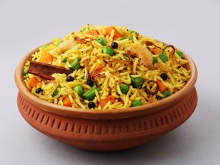 Verduras Biryani Con Curry