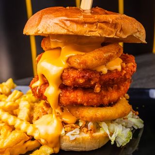 Hamburguesa Doble Cheddar Crispy