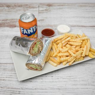 menú durum +patata+ bebida 