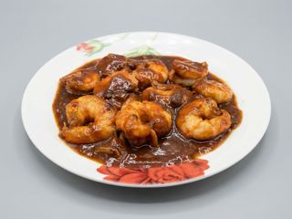 Gambas Con Salsa De Ostras