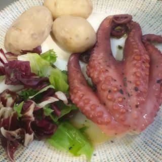 Pulpo Guisado con Papas Arrugadas