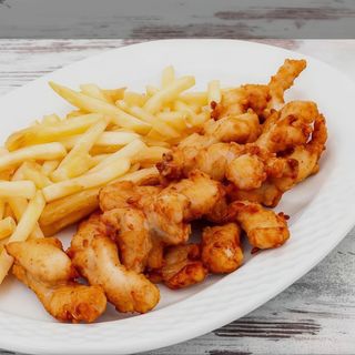 Lagrimas De Pollo Con Mostaza Y Miel