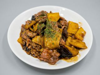 Ternera Con Bambú Y Setas