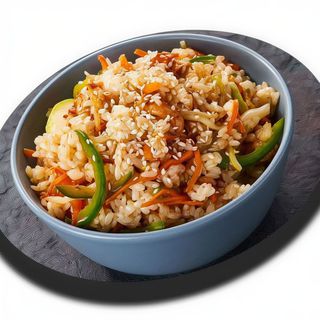 WOK Arroz frito con verduras / WOK Fried rice with vegetables