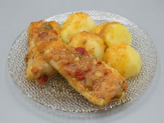 Merluza con patata cocia