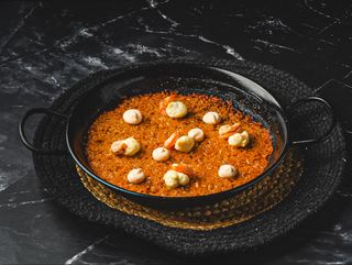 Arroz seco de marisco y sepia